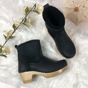 No. 6 Pull On Shearling Mid Heels Boots size EU 37